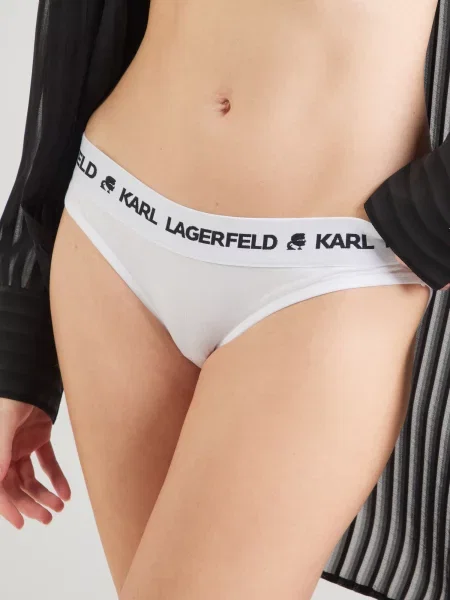 Karl Lagerfeld Nohavičky čierna biela