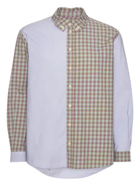 Kostkovaná košile Henrik Vibskov fialová