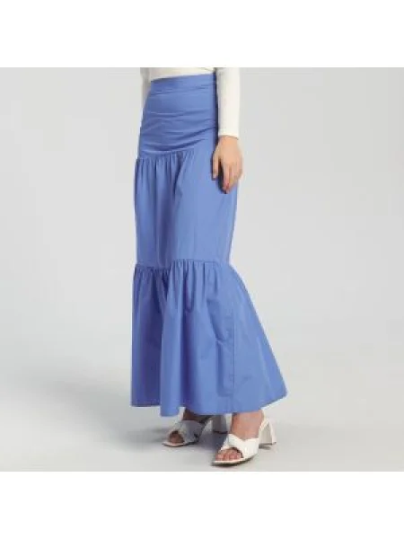 Sinsay Nabíraná mini sukně modrá