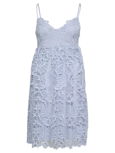 Rochie Vila Clothes din dantelă albastru