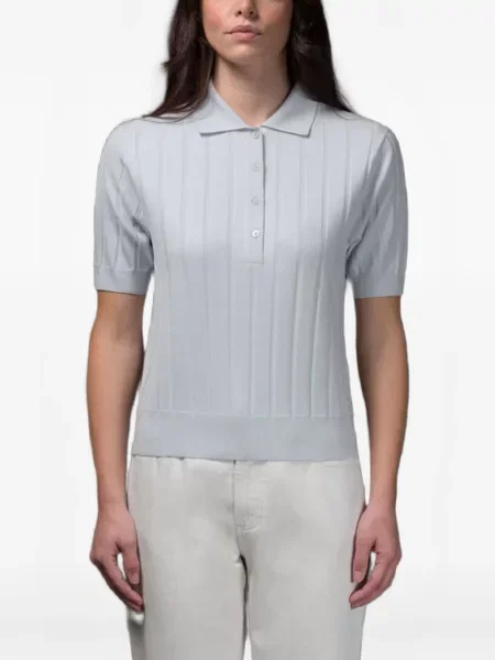 Polo Moorer prążkowane niebieskie