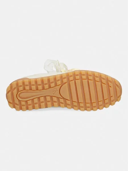 Calvin Klein LOW PROFILE RUN MG SUE DB LACES női sportcipő sárga