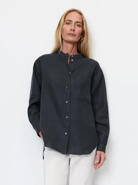 Marc O’Polo Блуза з довгим рукавом без підкладки синій