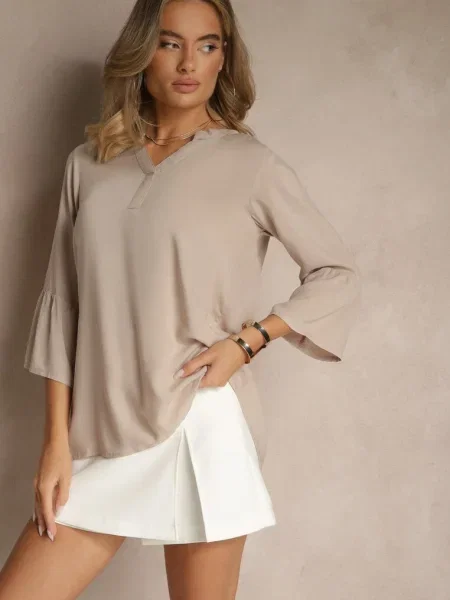 Bluză Ralivia închis bej