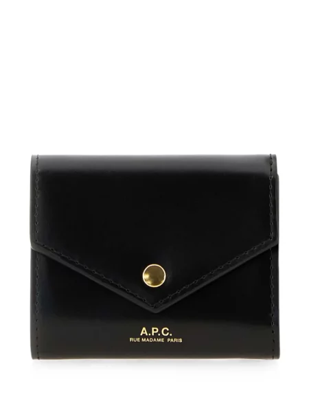 Portofel A.p.c. din piele negru