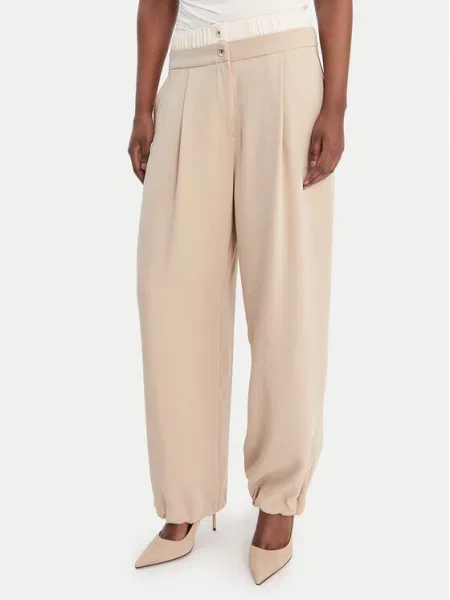 Liu Jo Sport Текстилни панталони бежов