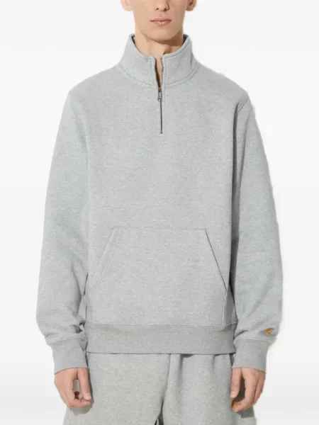 Hanorac cu fermoar Carhartt Wip gri