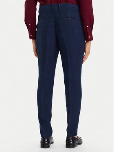 Tommy Hilfiger Hlače iz tkanine Smart Casual Mornarsko modra