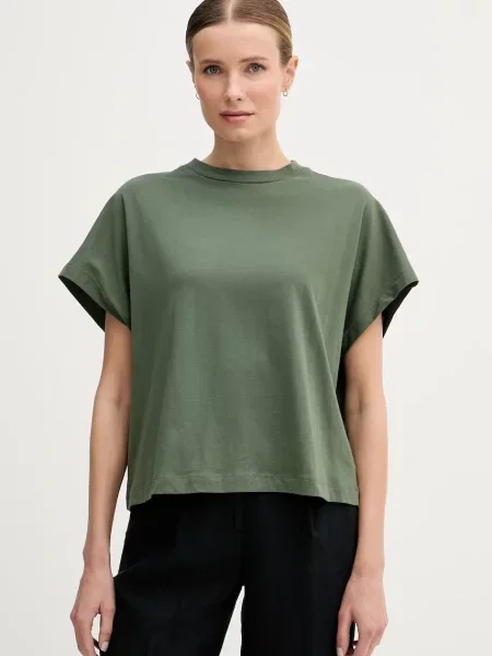 United Colors of Benetton majica za žene od pamuka zelena