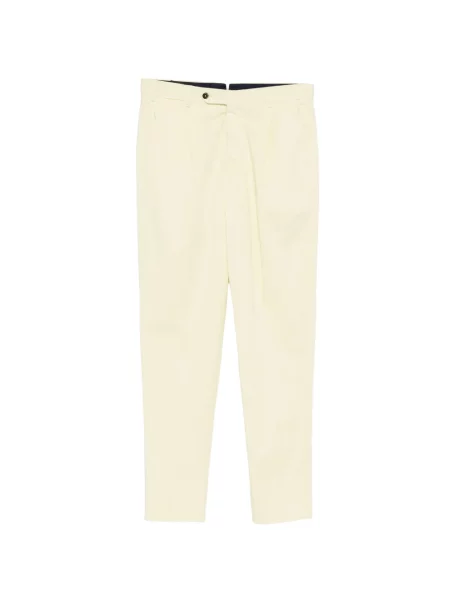 Pantaloni Pt Torino plisate galben