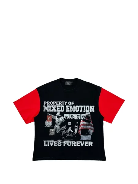 Tricou Mixed Emotion cu imagine negru