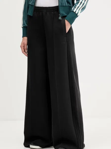 Adidas Pantaloni trening adicolor Spacer Wide Leg negru