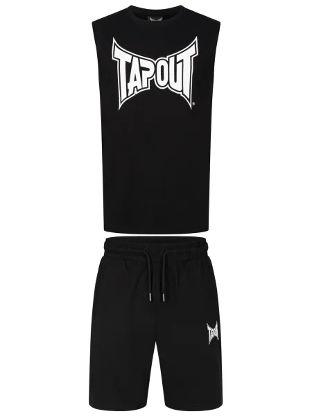 Tapout Costum de trening Diego negru alb