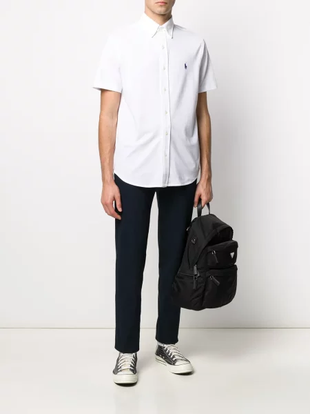 Siuvinėta polo marškinėliai Polo Ralph Lauren balta