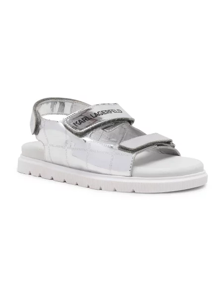 Karl Lagerfeld Kids Sandale cu adaos de piele