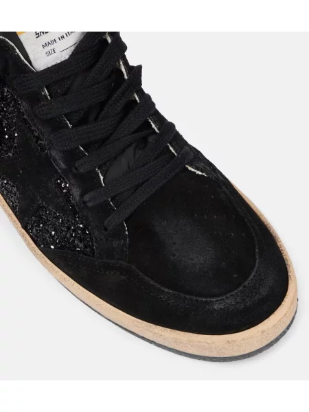 Superge Golden Goose Ball Star iz semiša črna