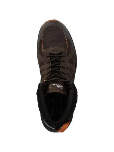 Čizmice Jack Wolfskin s vezicama s čipkom smeđa