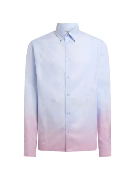 Cămașă Etro cu model paisley albastru