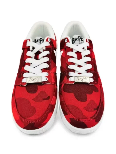 Fűzős csipkés sneaker A Bathing Ape® piros