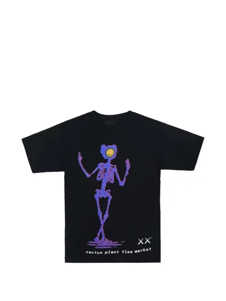Grafic tricou Kaws cu imagine negru