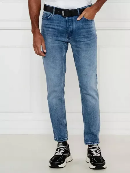 HUGO Blugi | Tapered fit albastru