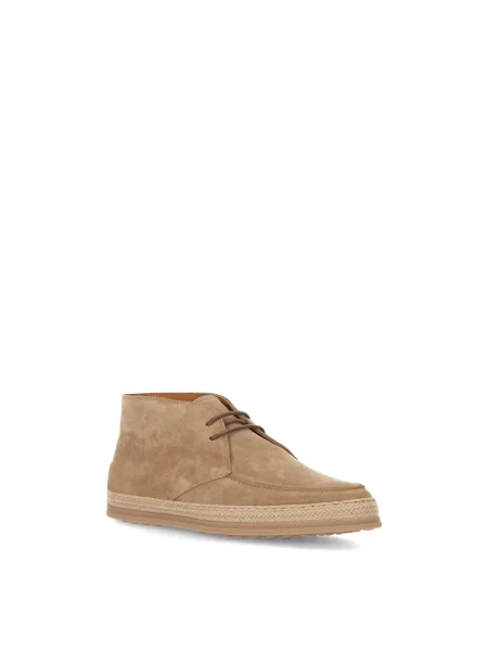 Botki Tod's skórzane beżowe