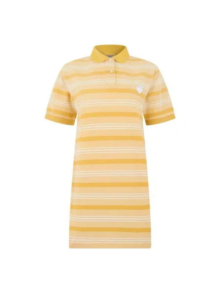 Sukienka Prada w paski żółta