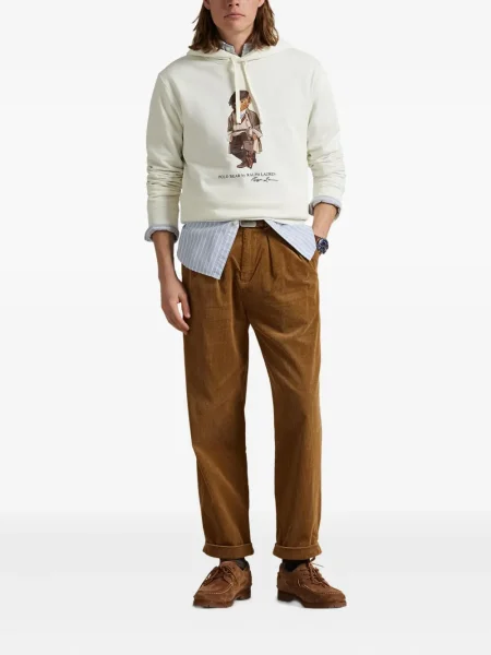 Μικρός κασκέτο Polo Ralph Lauren με χαμηλή μέση υφαίνω διαγωνίως πράσινο