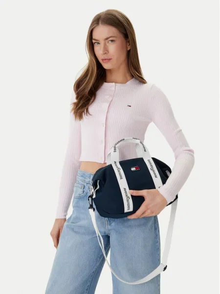 Kabelka Tommy Jeans Ess Daily Mini Tote Tmavomodrá biela