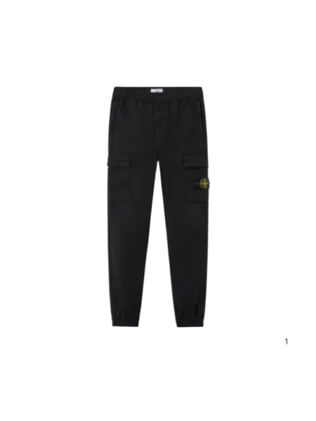 Spodnie cargo Stone Island z kamieniami czarne