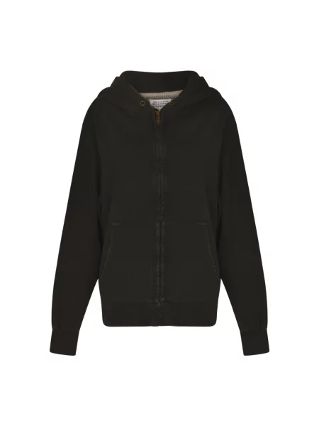 Bluza z kapturem Maison Margiela z kapturem czarna