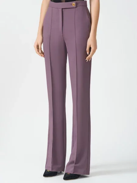 Брюки Elisabetta Franchi фиолетовые