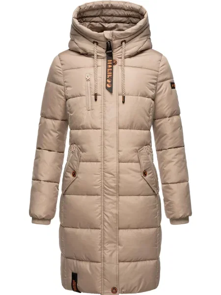 MARIKOO Palton de iarnă Yuikoo taupe gri