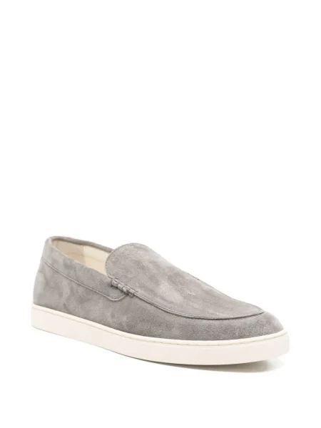 Pantofi loafer Brunello Cucinelli din piele gri