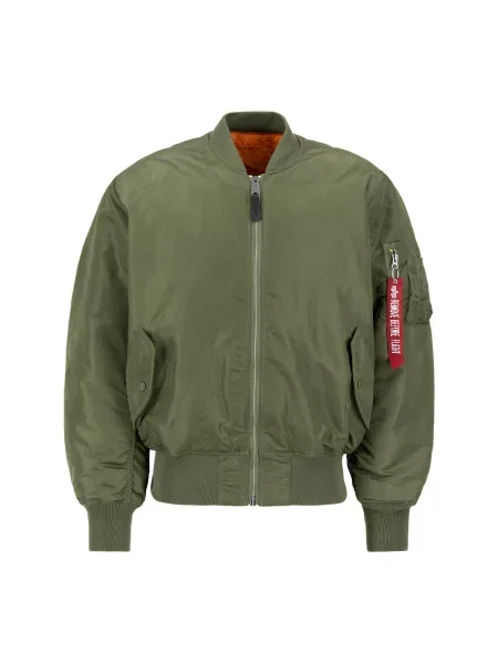 Alpha Industries Bomber striukė Žalia balta