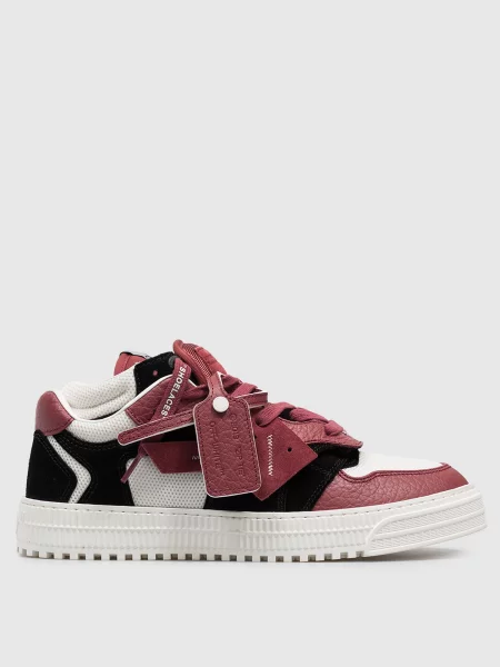 Бордові комбіновані кросівки Floating Off-white білі