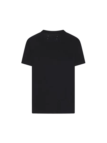 Koszulka Maison Margiela casual z logo z krótkim rękawem czarna