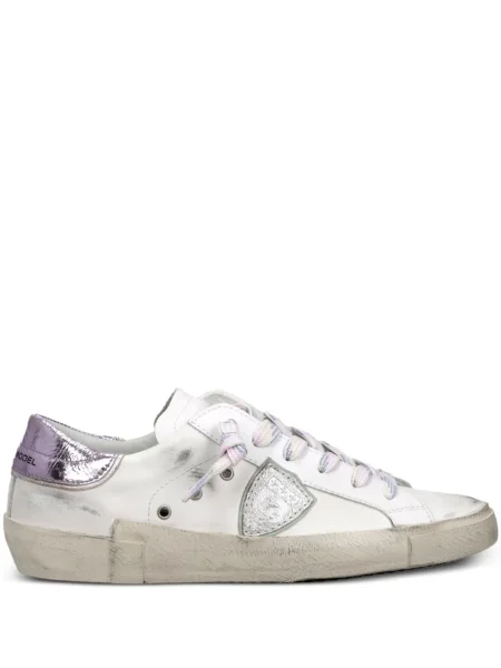 Маратонки Philippe Model Paris с протрити краища бяло