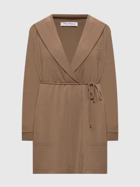 Кардиган LASER з вовни Max Mara коричневий