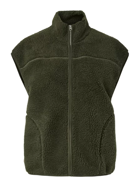 PIECES Vestă PCSADIA închis verde