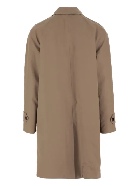 Palton Burberry cu model herringbone maro
