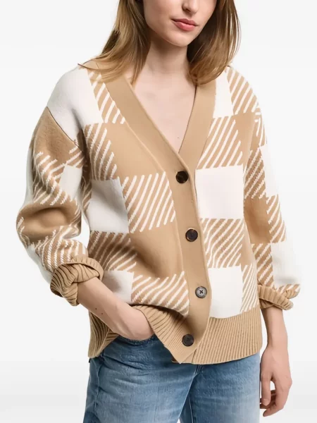 Cardigan Gant în carouri