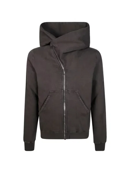 Hanorac cu glugă Rick Owens Drkshdw asimetric maro