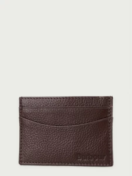 Barbour etui za kartice usnjeni rjava