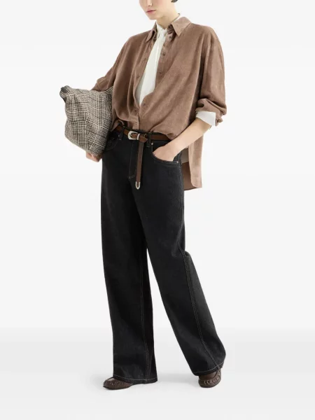 Pantaloni Brunello Cucinelli albastru