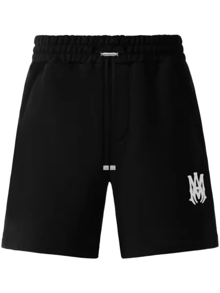Pantaloni scurți Amiri cu imagine negru
