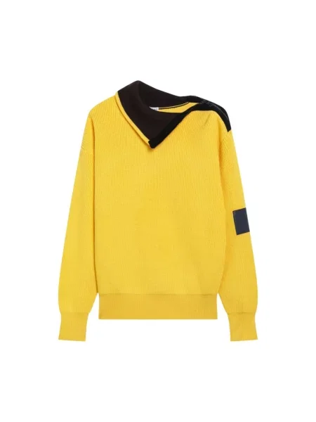 Kardigan Loewe wełniany żółty