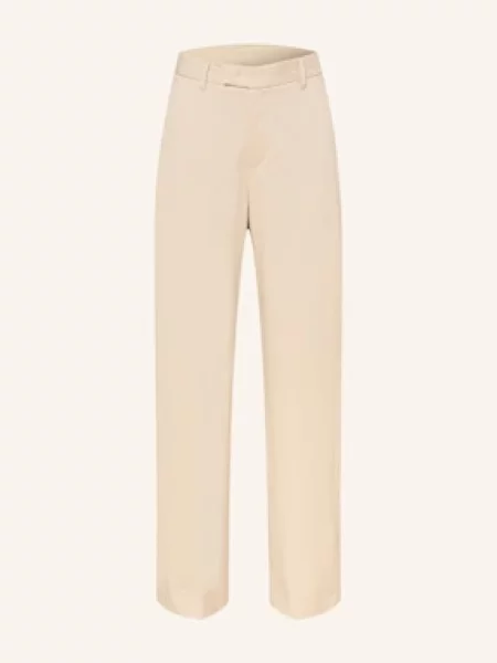 Mrs & Hugs Spodnie beige beżowe