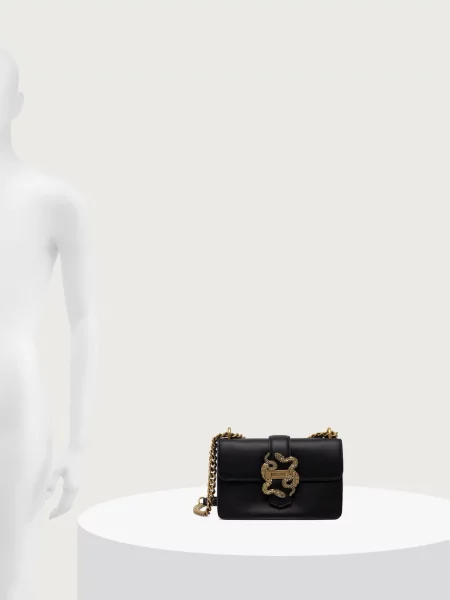 Just Cavalli Táska Iconic Snakes fekete
