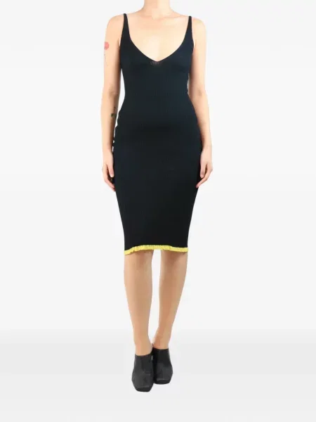 Rochie midi Az Factory din dantelă negru